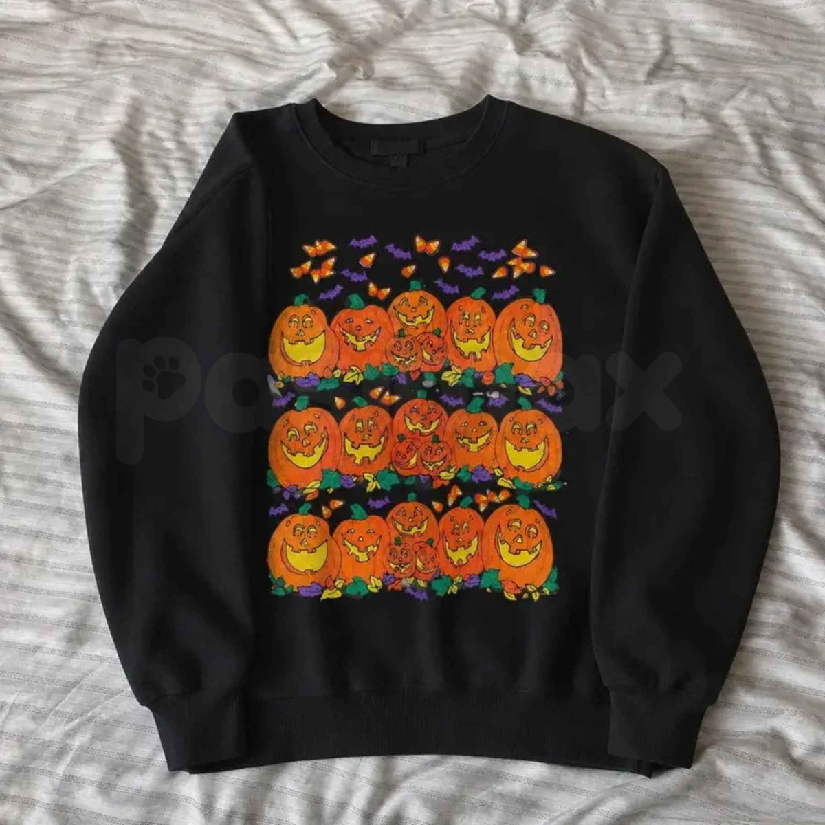 Halloween Pumpkin Graphic Sweatshirt | Cute Spooky Autumn Crewneck