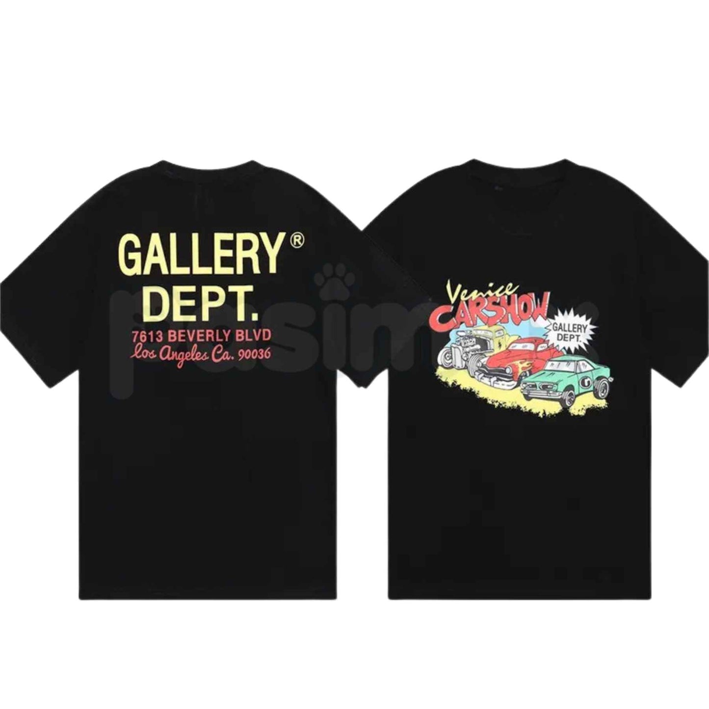 GALLERY DEPT. Classic Letter Slogan Skull Hand T-Shirt – Edgy High-Street Unisex Cotton Graphic Tee
