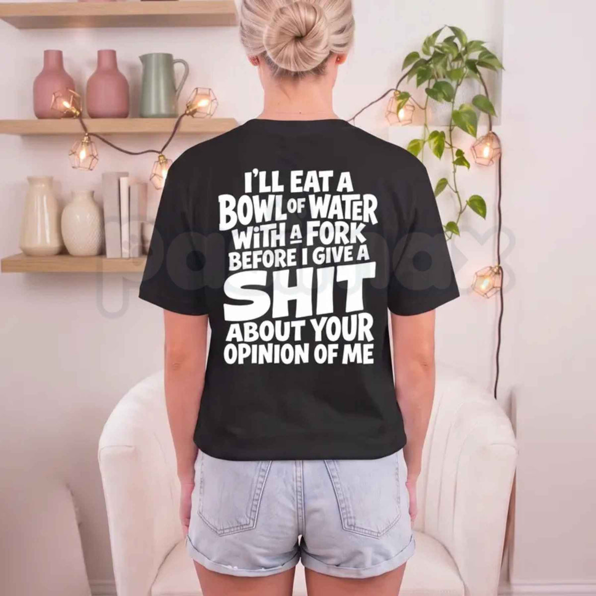 I'll Eat A Bowl Of Water T-Shirt – Funny Sarcastic Low Energy Unisex Graphic Tee