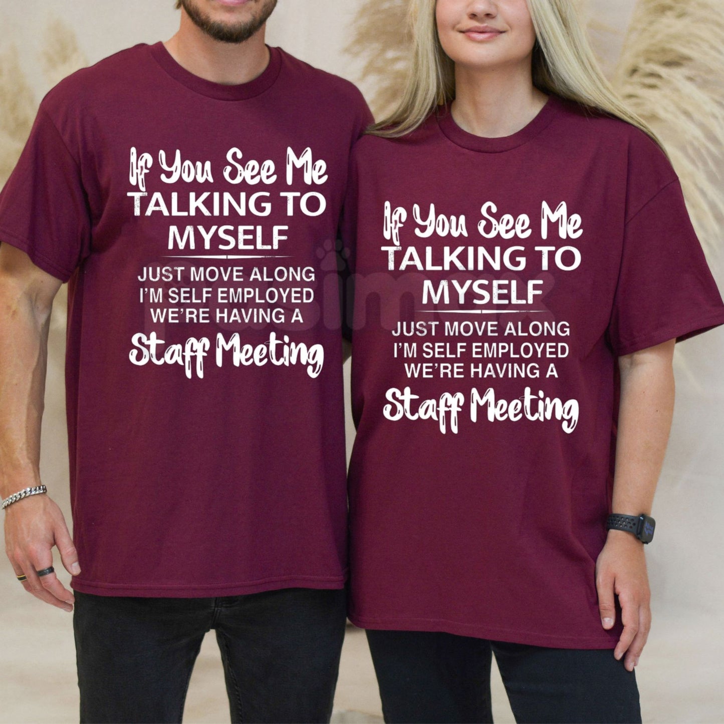 "If You See Me Talking To Myself" Funny T-Shirt – Sarcastic Expert Advice Graphic Tee, Premium 100% Cotton Relatable Humor Top, Soft Lived-In Heavyweight Social Anxiety Shirt, Made in USA