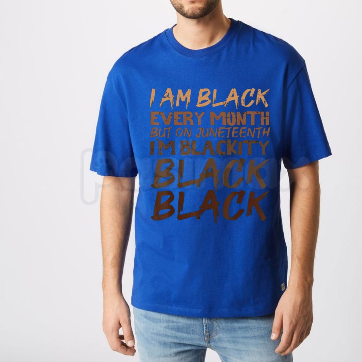 "I Am Black Every Month" Juneteenth T-Shirt – Unapologetic Blackity Pride Graphic Tee