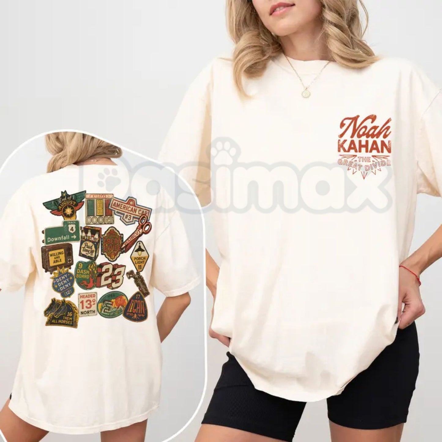 Comfort Colors® Noah Kahan "Porch Light" T-Shirt – Indie Folk Concert Tee, Back Print Lyric Graphic Shirt, Aesthetic Stick Season Fan Apparel