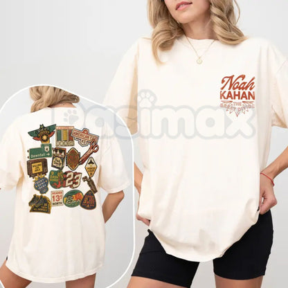 Comfort Colors® Noah Kahan "Porch Light" T-Shirt – Indie Folk Concert Tee, Back Print Lyric Graphic Shirt, Aesthetic Stick Season Fan Apparel