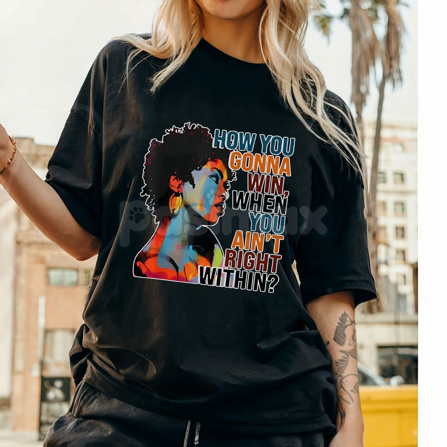 Graffiti Portrait T-Shirt – Urban Streetwear Graphic Tee for Men & Women, Artistic Hip-Hop Inspired Crew Neck