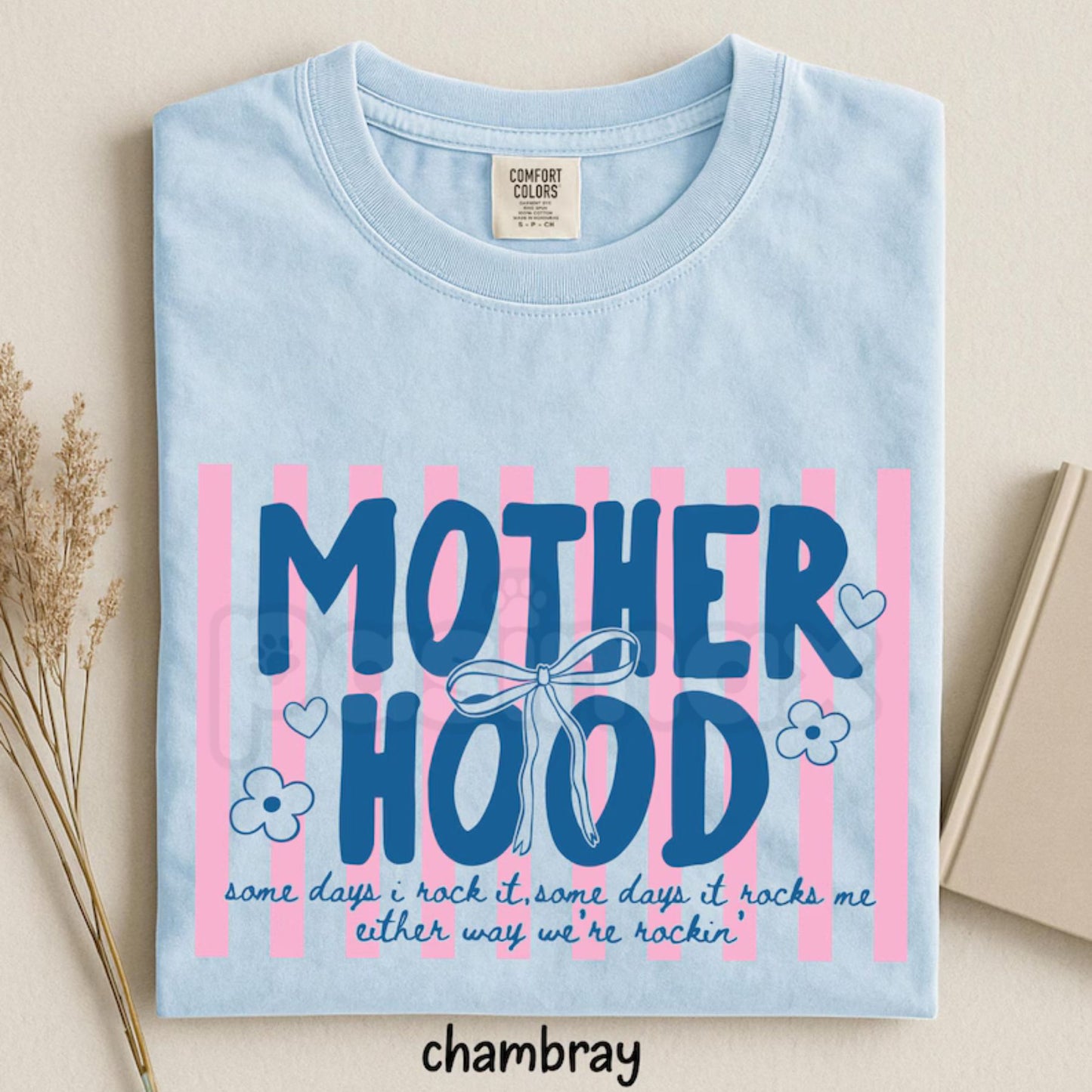 Comfort Colors® Retro Motherhood T-Shirt – Trendy Mama Graphic Tee, Aesthetic Mom Life Shirt, Vintage Western Style Mother’s Day Gift