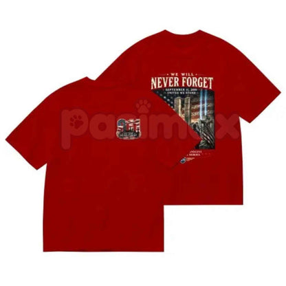 9/11 Memorial Twin Towers T-Shirt – American Flag Eagle First Responder Patriot Unisex Tee