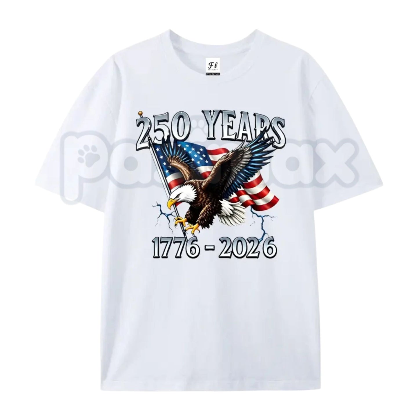 America 250th Anniversary Eagle T-Shirt – 1776-2026 United States Flag Design, Premium 100% Cotton Semiquincentennial Top, Soft Lived-In Heavyweight Patriotic Eagle Shirt, Made in USA