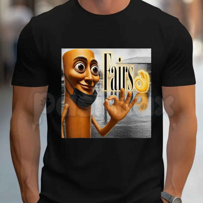 T Tung Sahur Fairs Parody YBG Meme T Shirt – Funny Italian Brainrot Irony Tee, Chronically Online Tung Tung Sahur Unisex Classic Cotton Shirt