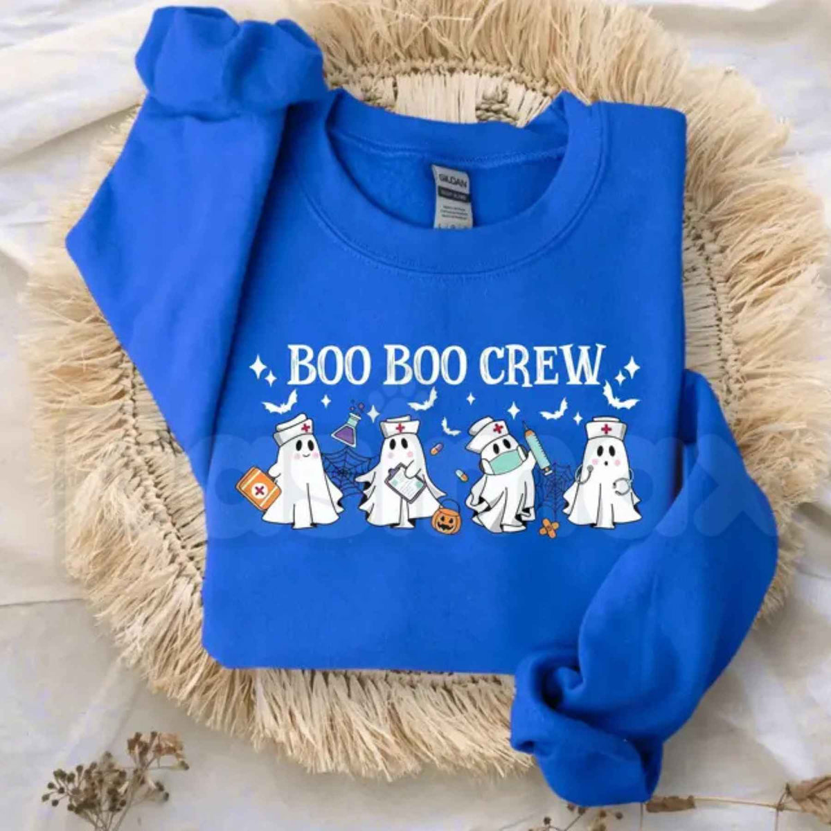 Boo Boo Crew Sweatshirt | Funny Halloween Nurse & Pediatric Healthcare Top