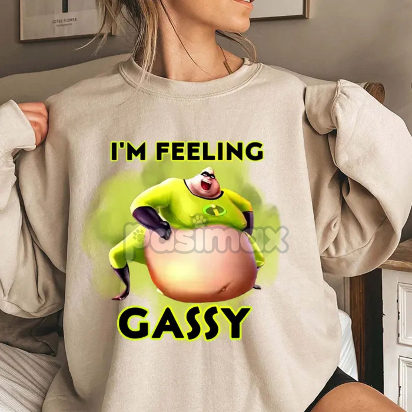 The Incredibles Gassy Sweatshirt – Fun & Humorous Disney Pixar Fan Apparel