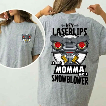 Short Circuit T-Shirt – Hey Laser Lips Your Mama Was A Snowblower Vintage Movie Tee
