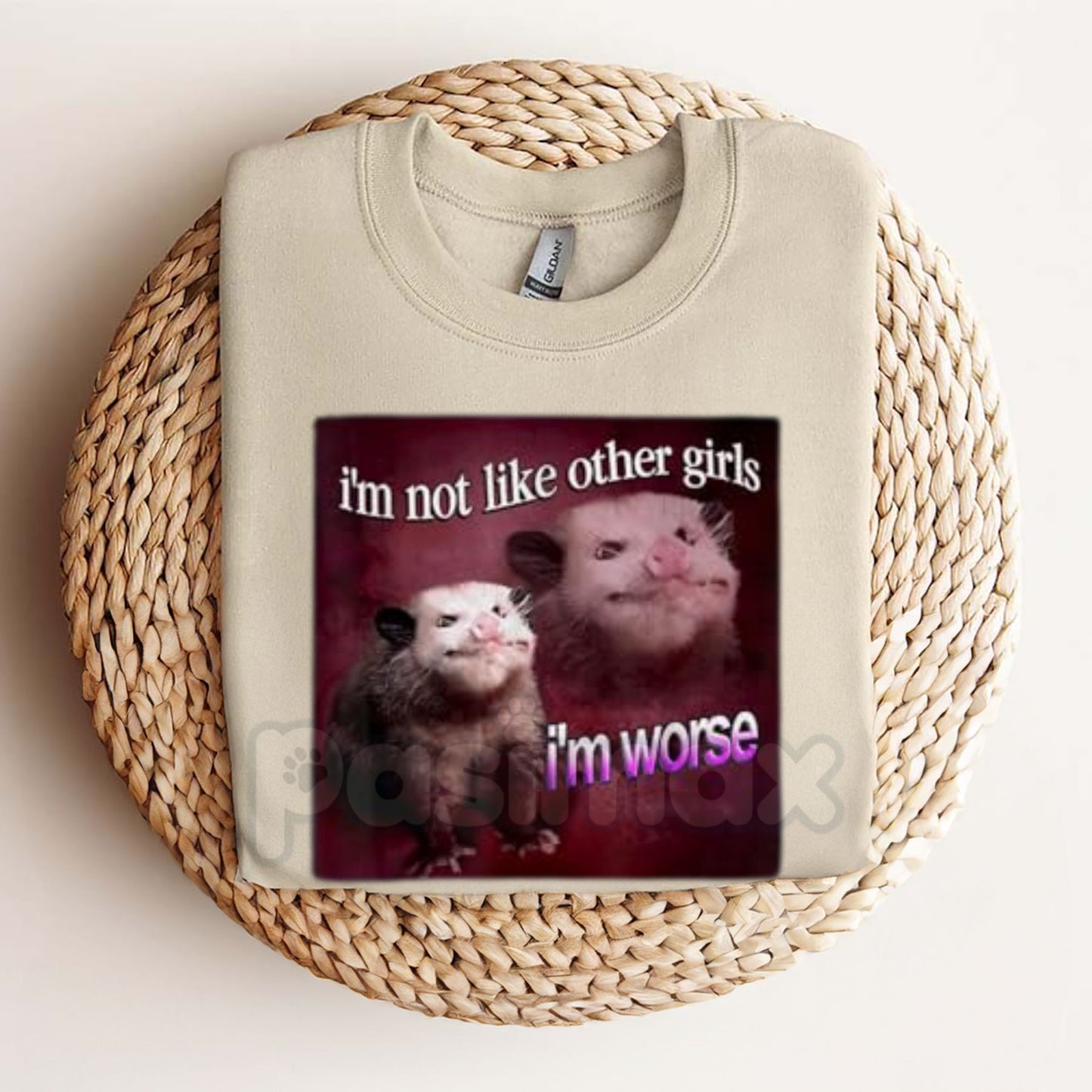 Vintage 90s WACKY OPOSSUM T-SHIRT - Retro Cartoon Graphic Tee, Quirky Animal Humor Apparel, Nostalgic 90s Pop Culture Top