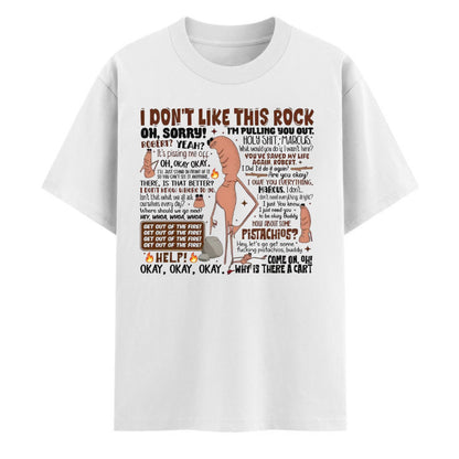 "I Don’t Like This Rock" T-Shirt - Marcus & Robert Graphic Tee, Funny Podcast Streetwear