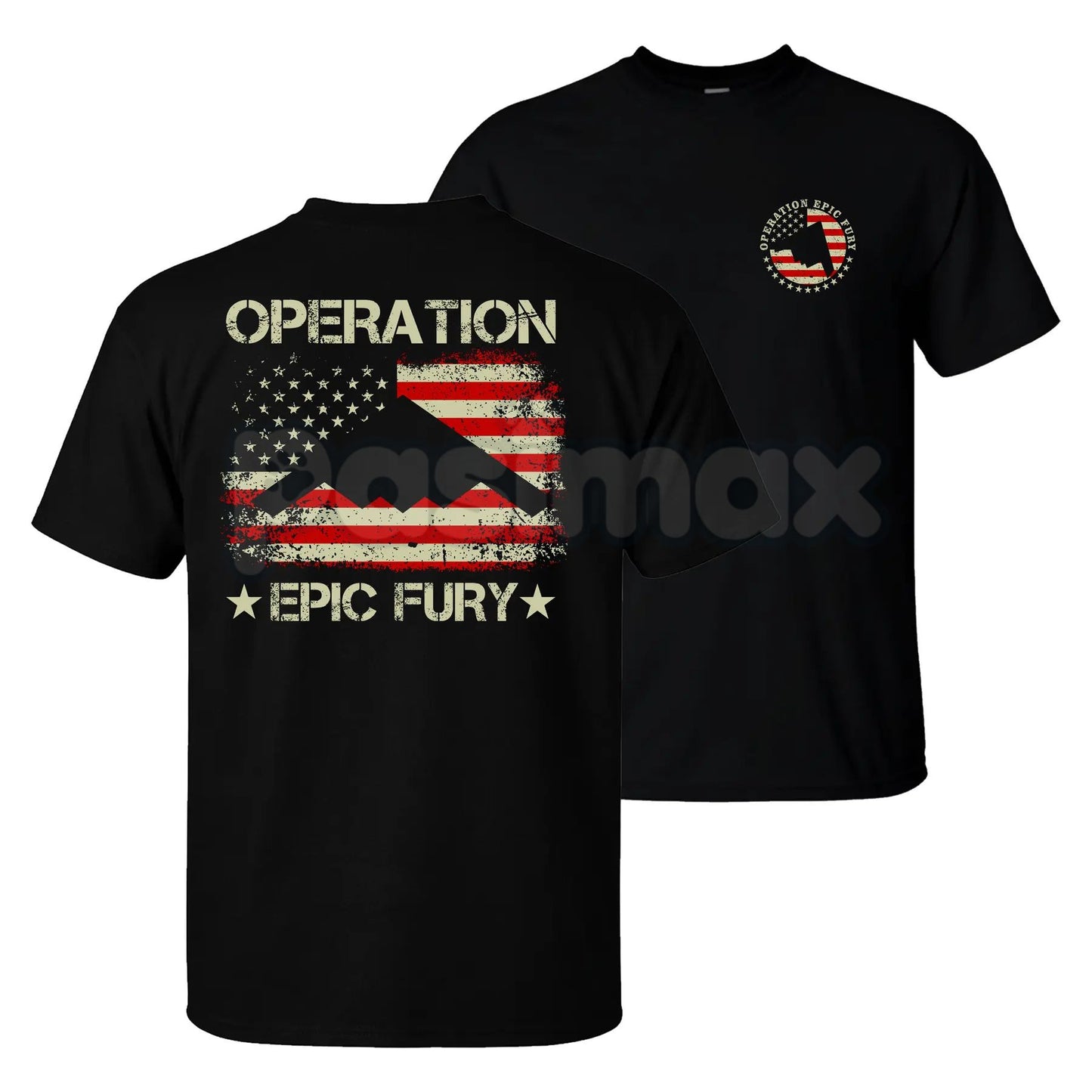 Operation Eric Fury Military T-Shirt - B-2 Spirit & F-35 Lightning II Stealth Tee, Premium 100% Cotton Aviation Graphic Shirt, Tactical Air Force Fan Top, Modern Stealth Bomber Streetwear, Unique Gift for Pilots & Veterans