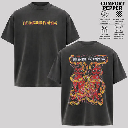 Comfort Colors® Smashing Pumpkins T-Shirt – Vintage Alternative Rock Band Graphic Tee, 90s Grunge Nostalgia Unisex Top