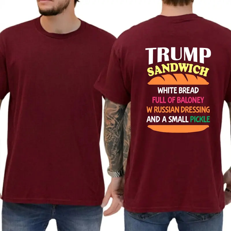 Trump Sandwich T-Shirt – Funny Political Satire Graphic Tee