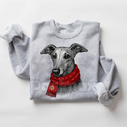 Santa Paws Christmas Dog Sweatshirt – Sport Grey Crewneck for Dog Lovers | Dog Mom Gift