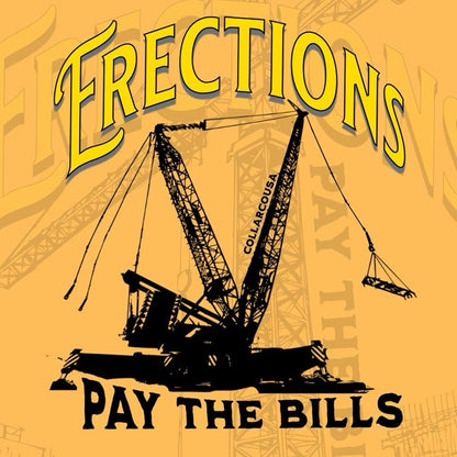 Crane Operator T-Shirt - "Pays the Bills" Blue Collar Work Tee, Men's Apparel Top