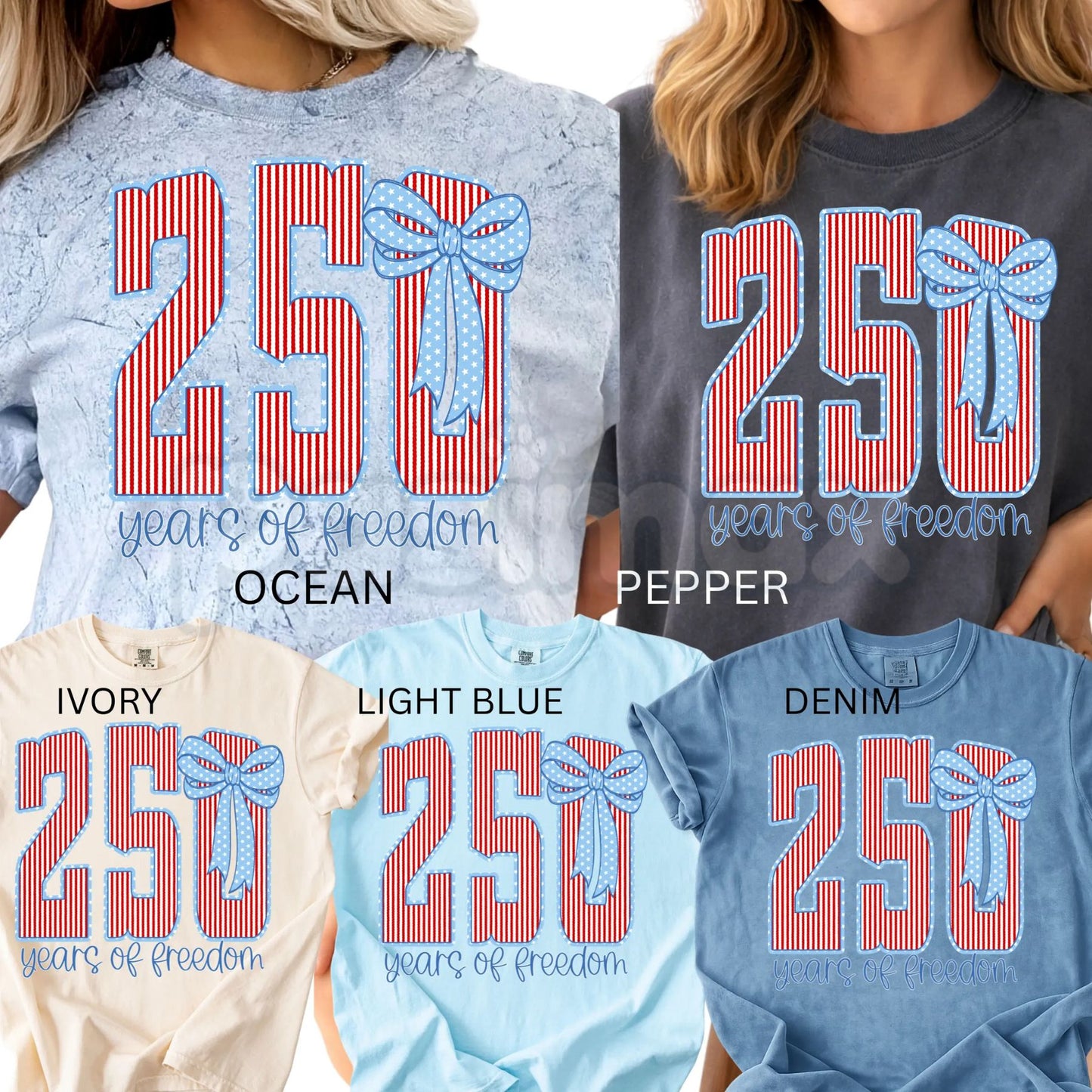 Comfort Colors® America 250 Years T-Shirt – Floral USA Stripe Graphic Tee, Retro July 4th Oversized Shirt, Semiquincentennial 1776–2026 Celebration Top