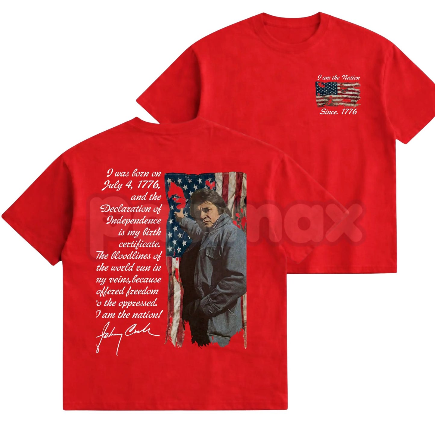 Vintage "I AM THE NATION" Music Singer T-Shirt – Retro Outlaw 2-Sided Graphic Tee, Premium 100% Cotton Country Legend Fan Top, Soft Lived-In Heavyweight Waylon Aesthetic Shirt, Made in USA