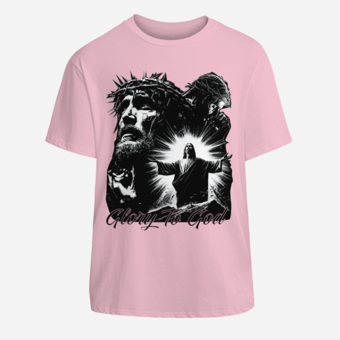 "Glory To God" Jesus T-Shirt - Y2K Rap Streetwear, Vintage Christian Graphic Tee
