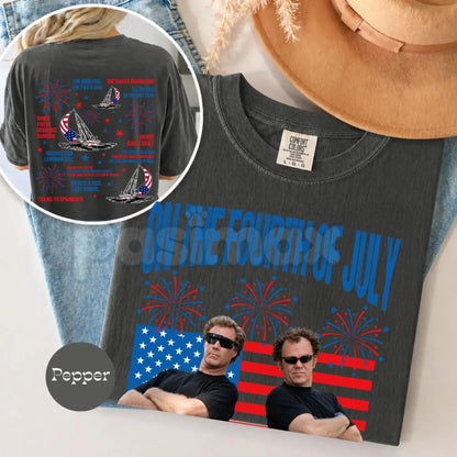 Comfort Colors® Step Brothers "Boats 'N Hoes" T-Shirt – Vintage Retro Summer Movie Shirt, Funny Prestige Worldwide Graphic Tee, Iconic Gift for Him