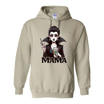 Spooky Mama Movies Characters Hoodie – Cool Halloween Pullover for Moms, Cozy & Funny Horror Film Fan Gift