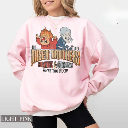 Miser Brothers "We Are Too Much" Heating and Cooling Shirt & Sweater – The Year Without A Santa Claus Holiday Apparel