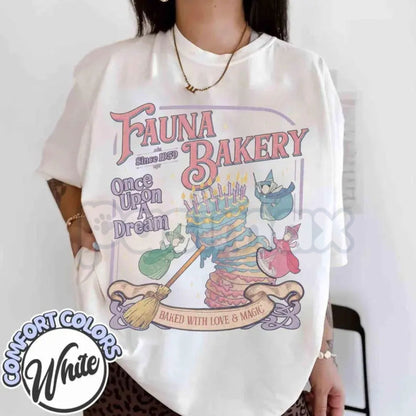 Comfort Colors® Fairy Godmother Baking T-Shirt – Baked With Love and Magic Tee, Whimsical Kitchen Graphic Shirt, Aesthetic Baker Gift, Fairy Core Pastry Top