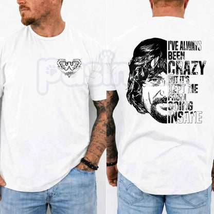 Waylon Jennings Ive Always Been Crazy T Shirt – Vintage Country Music Graphic Tee, Outlaw Americana Unisex Classic Honky Tonk Cotton Shirt