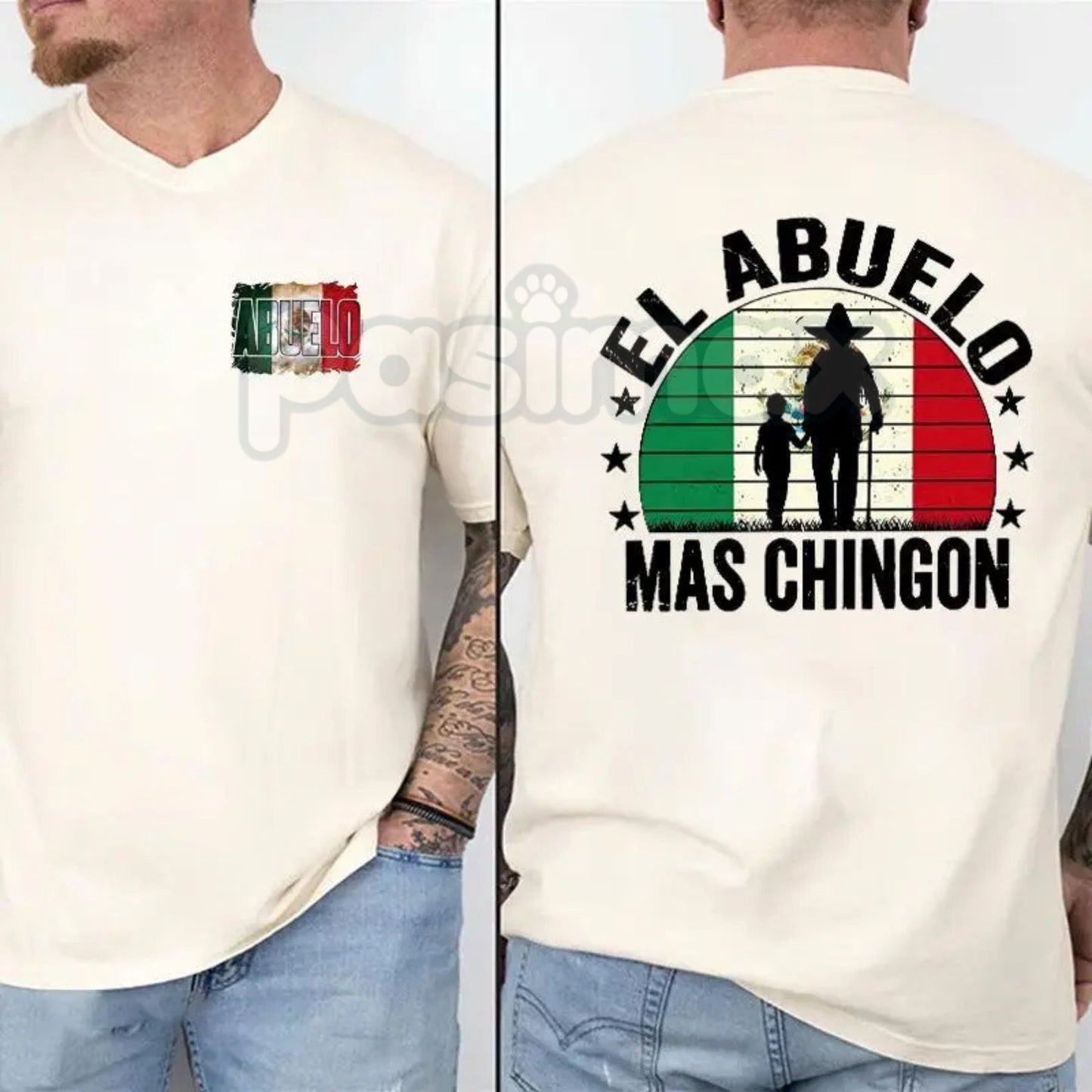 El Abuelo Mas Chingon Tee - Fathers Day Gift For Latino Dad, Funny Spanish Grandfather Shirt, Proud Latino Heritage Apparel