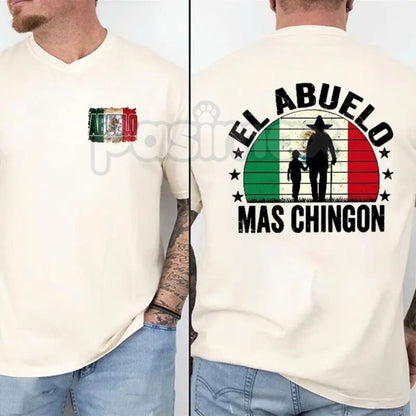 El Abuelo Mas Chingon Tee - Fathers Day Gift For Latino Dad, Funny Spanish Grandfather Shirt, Proud Latino Heritage Apparel