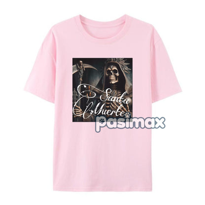 Men's Santa Muerte Knight Graphic Tee - Unapologetic Style Shirt, Dark Fantasy Apparel