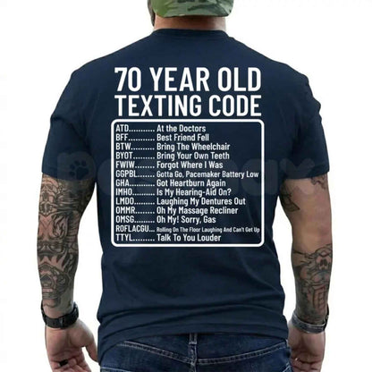Funny 70th Birthday Shirt ATD At The Doctors – Over the Hill Aging Humor Tee, Sarcastic Seventieth Birthday Unisex Cotton Graphic T-Shirt