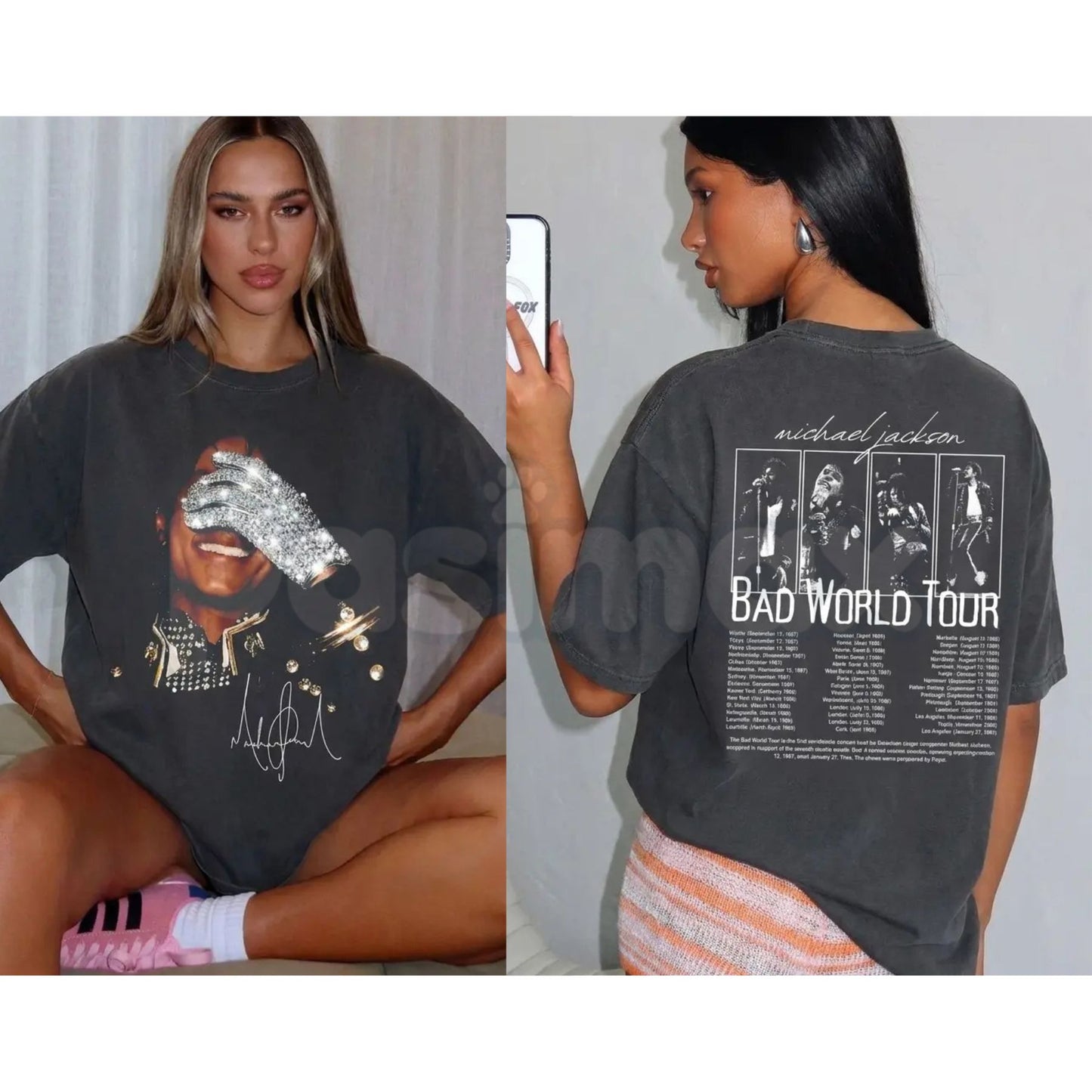 Vintage Michael Jackson "Bad" T-Shirt – Retro 90s Concert Graphic Tee