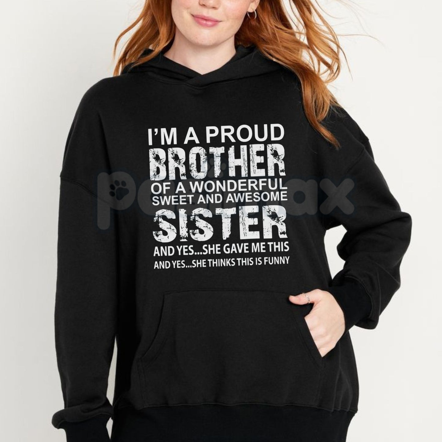 Brother Birthday & Xmas Funny T-Shirt – Humorous Holiday Gift, Best Brother Graphic Sweatshirt & Hoodie