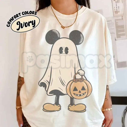 Comfort Colors® Retro Signature Halloween T-Shirt – Vintage Trick or Treat Graphic Tee, Spooky Season Party & Couple’s Trip Unisex Top