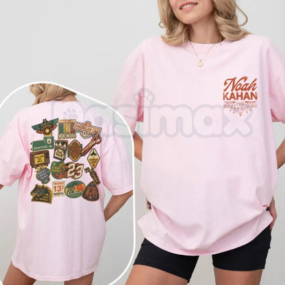 Comfort Colors® Noah Kahan "Porch Light" T-Shirt – Indie Folk Concert Tee, Back Print Lyric Graphic Shirt, Aesthetic Stick Season Fan Apparel