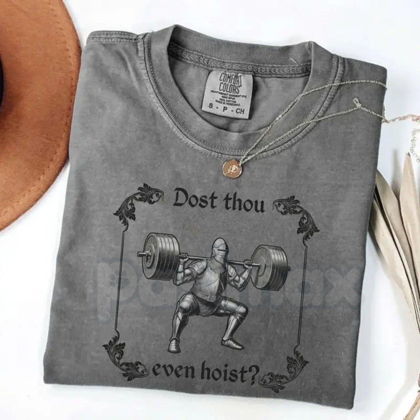 Comfort Colors® 'Gains Are Earned, Not Given' Funny Lifting T-Shirt – Retro Weightlifting Quote Tee, Bodybuilding Humor Gift