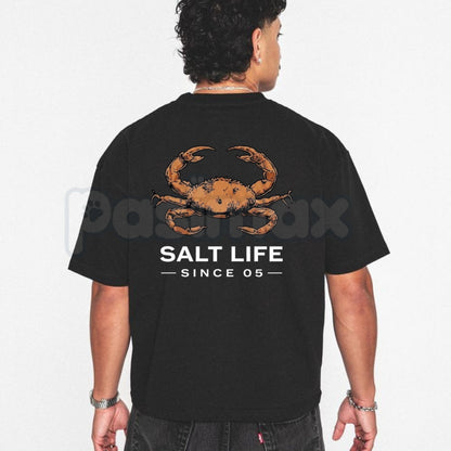 Coastal Vintage Crab T-Shirt – Retro Maritime Sketch Ocean Life Premium Graphic Tee