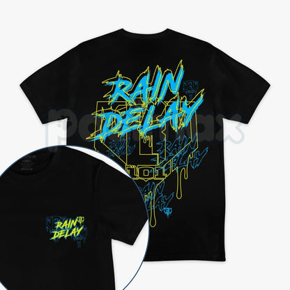 "Rain Delay" Lightning Bolt T-Shirt – Retro Electric Graphic Tee