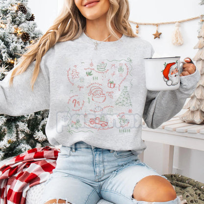 Coquette Secret Message Holiday Sweatshirt – Subtle Anti-Establishment Liberal Protest Tee