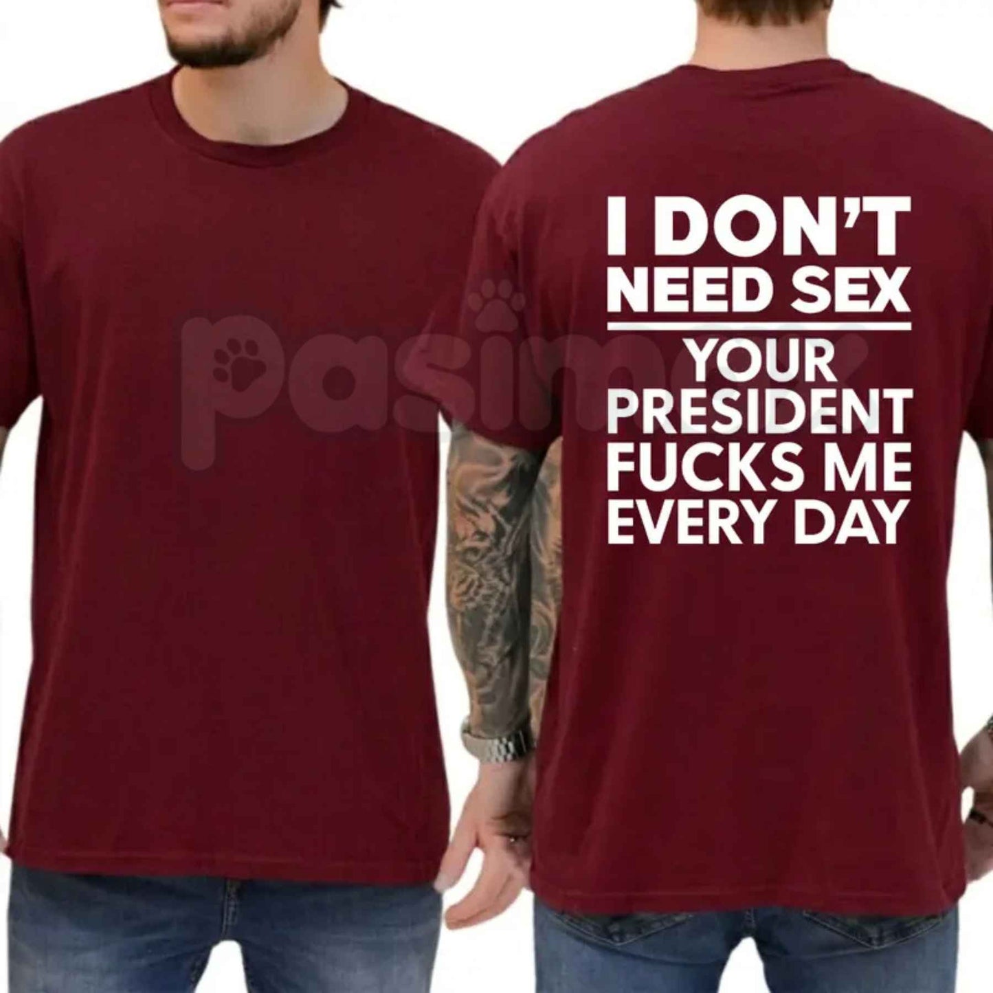 Funny Political Satire Anti-President Tee – Sarcastic Political Humor T-Shirt, Conservative Republican Unisex Cotton Shirt