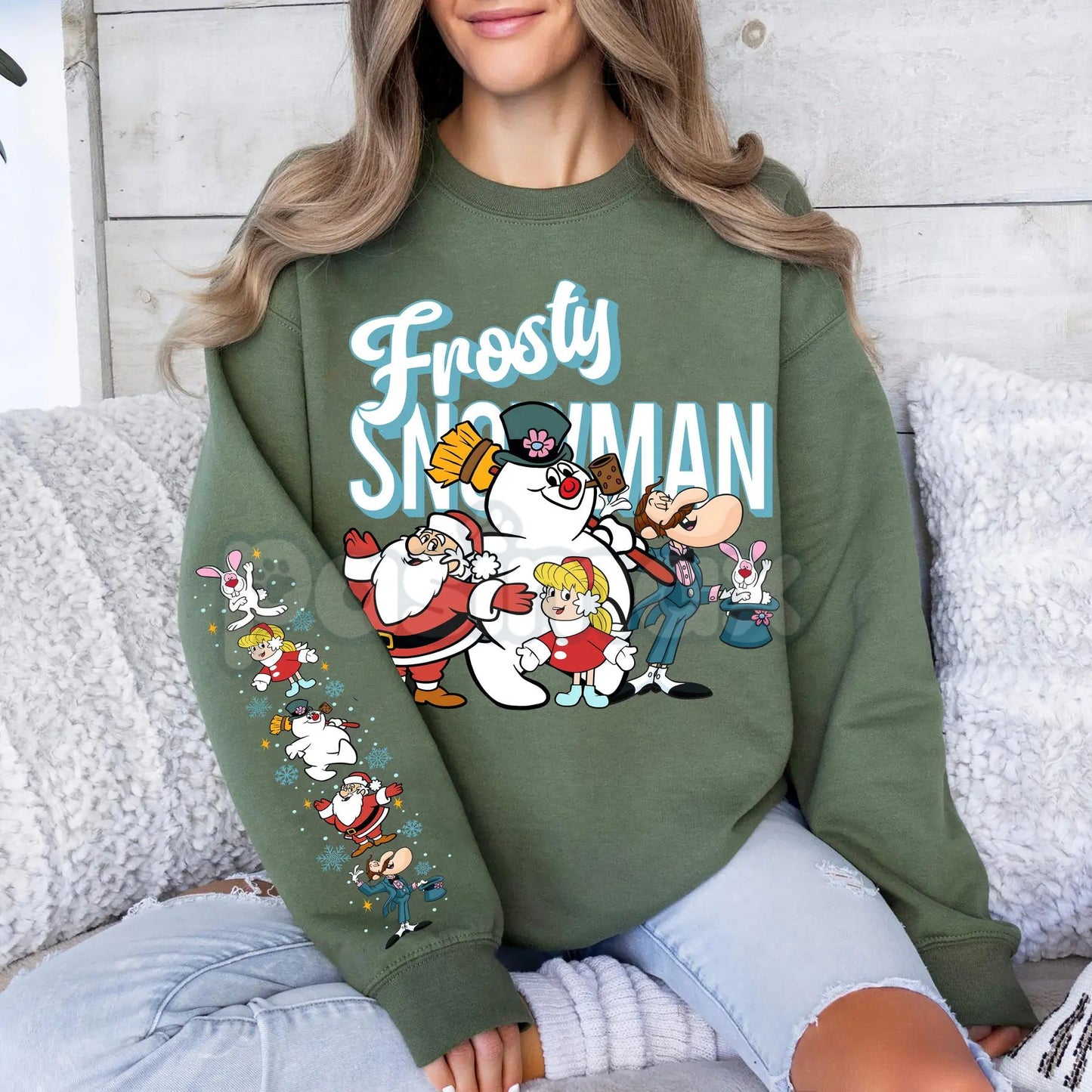 Vintage Frosty The Snowman Sweatshirt – Retro Holiday Cartoon Movie Pullover