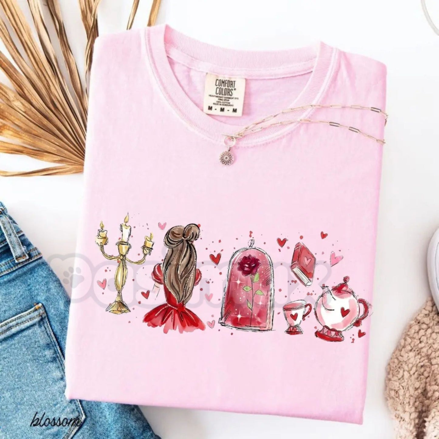 Comfort Colors® Enchanted Romance T-Shirt – Fairy Tale "Tale as Old as Time" Tee, Girly Coquette Valentine Shirt, Soft Girl Aesthetic Bookish Gift