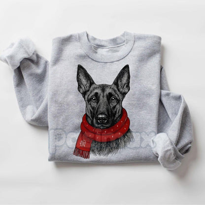 Santa Paws Christmas Dog Sweatshirt – Sport Grey Crewneck for Dog Lovers | Dog Mom Gift
