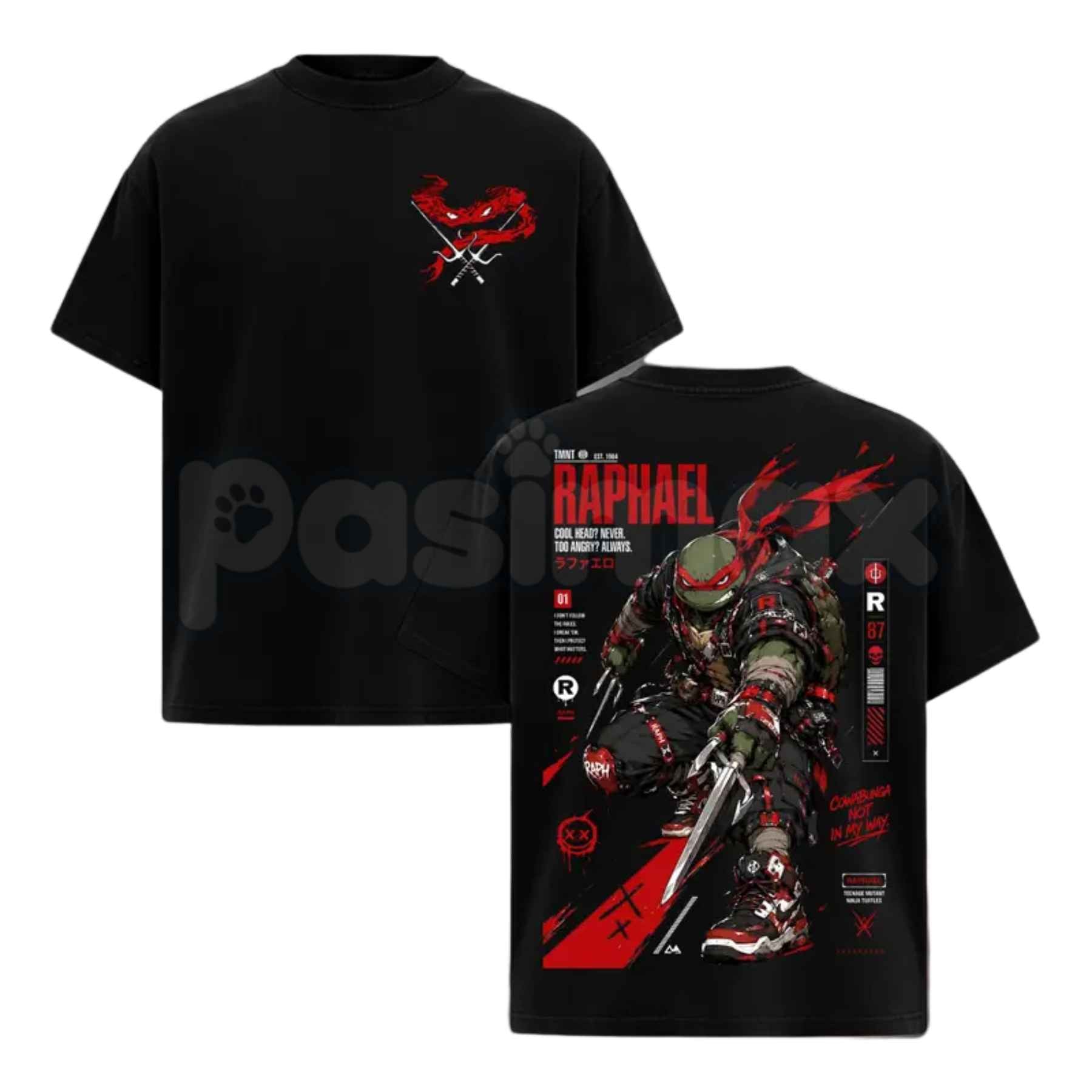 TMNT Street Vibe Retro Graphic T-Shirt – Pasimax