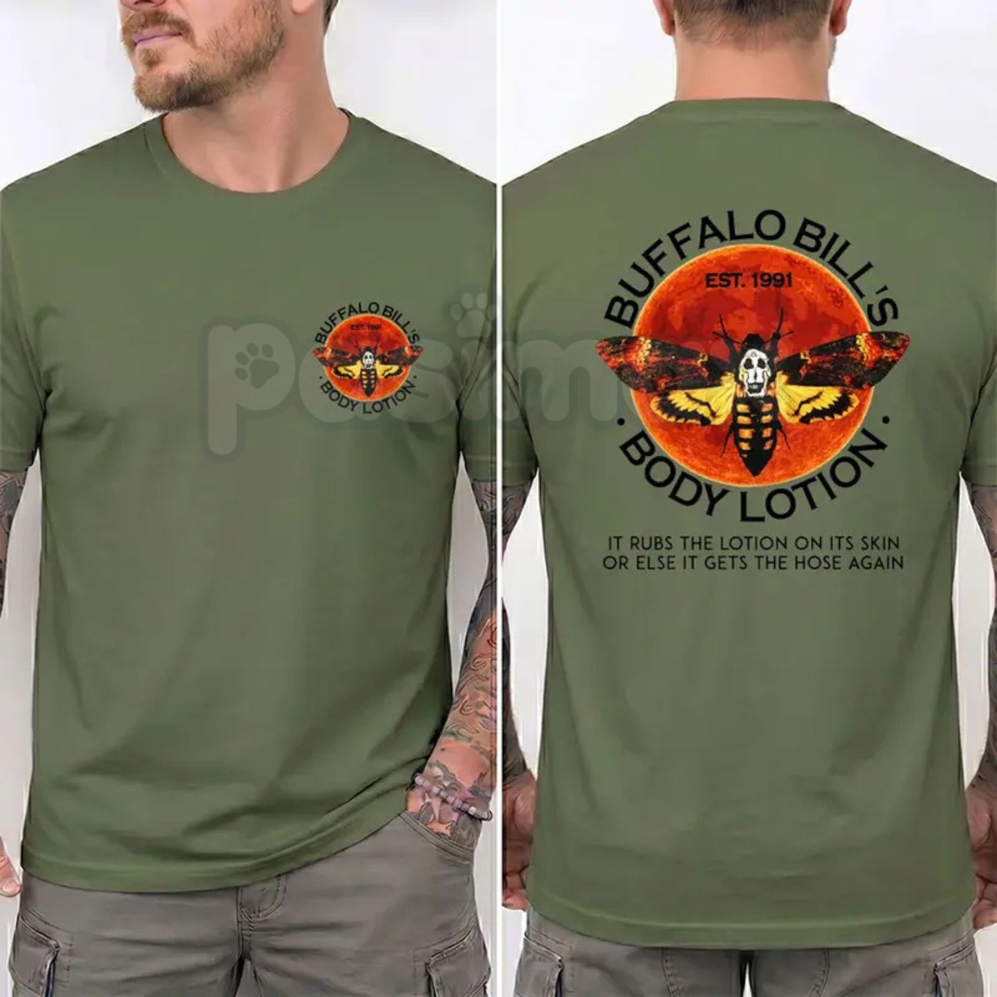 Buffalo Bill's Body Lotion Shirt – Silence Of The Lambs Horror Tee, Retro Halloween Movie Unisex Graphic T-Shirt