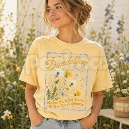 Comfort Colors Dandelion Country Music Graphic Tee