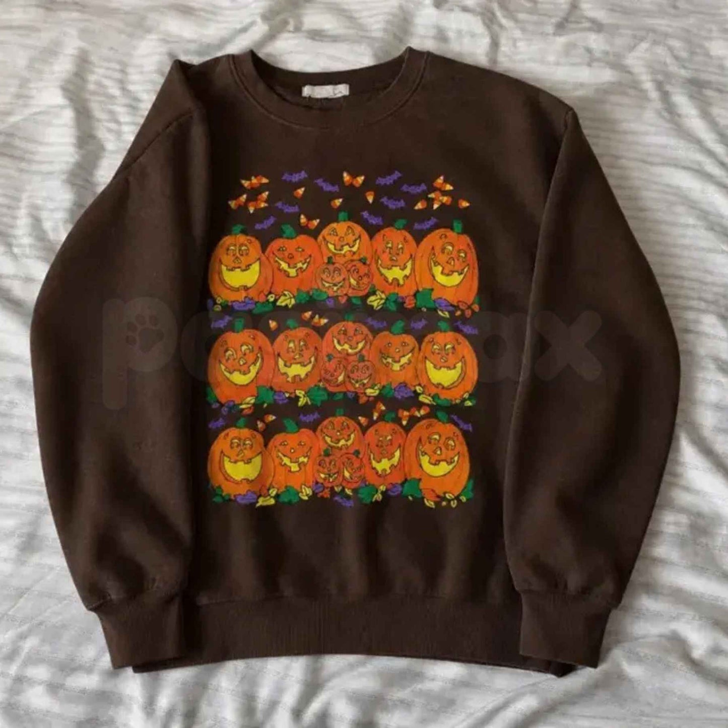 Halloween Pumpkin Graphic Sweatshirt | Cute Spooky Autumn Crewneck
